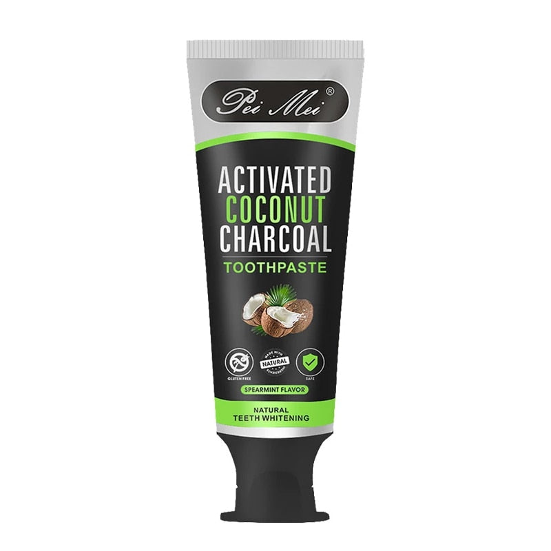 Activated coconut charcoal toothpaste