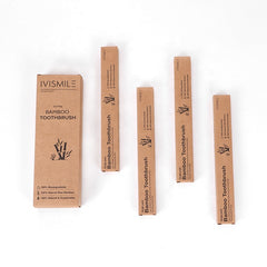 Brosse à dents à poils doux au charbon de bambou